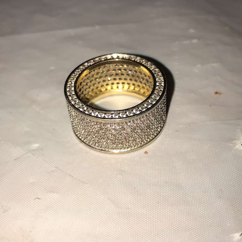 Stndrdz ring 14k gold plated sz 7
